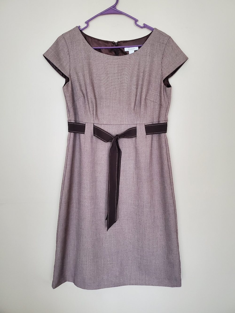 Y2K Dress Barn Brown Vintage 50s Inspired Dress